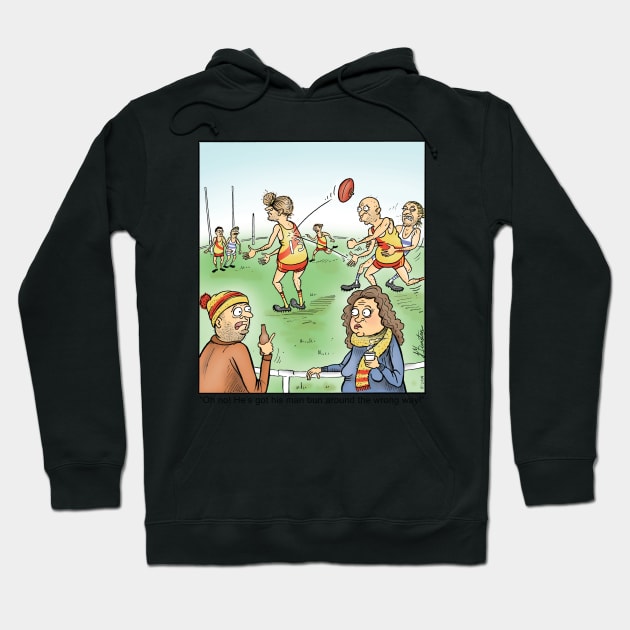 Footy Hoodie by JedDunstan